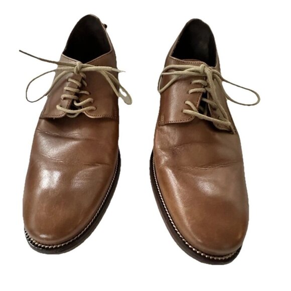 Cole Haan Leather Dress Shoes Men 9.5 Light Brown Oxford Williams Lace Up - Picture 2 of 9